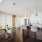 Kitchen with island and bar stools